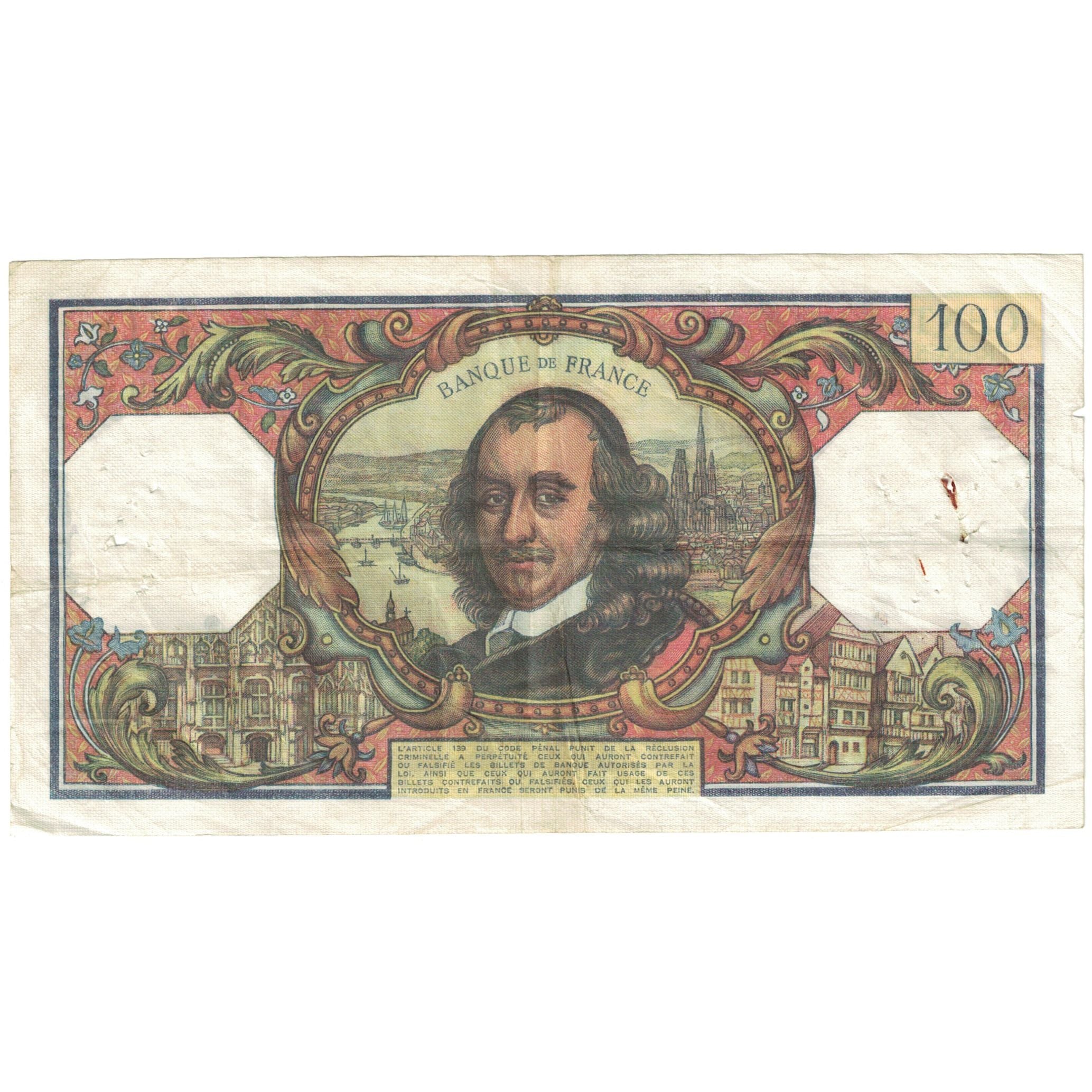 França, 100 Francs, 1975, 1975-05-15, VG(8-10), Fayette:65.49, KM:149c