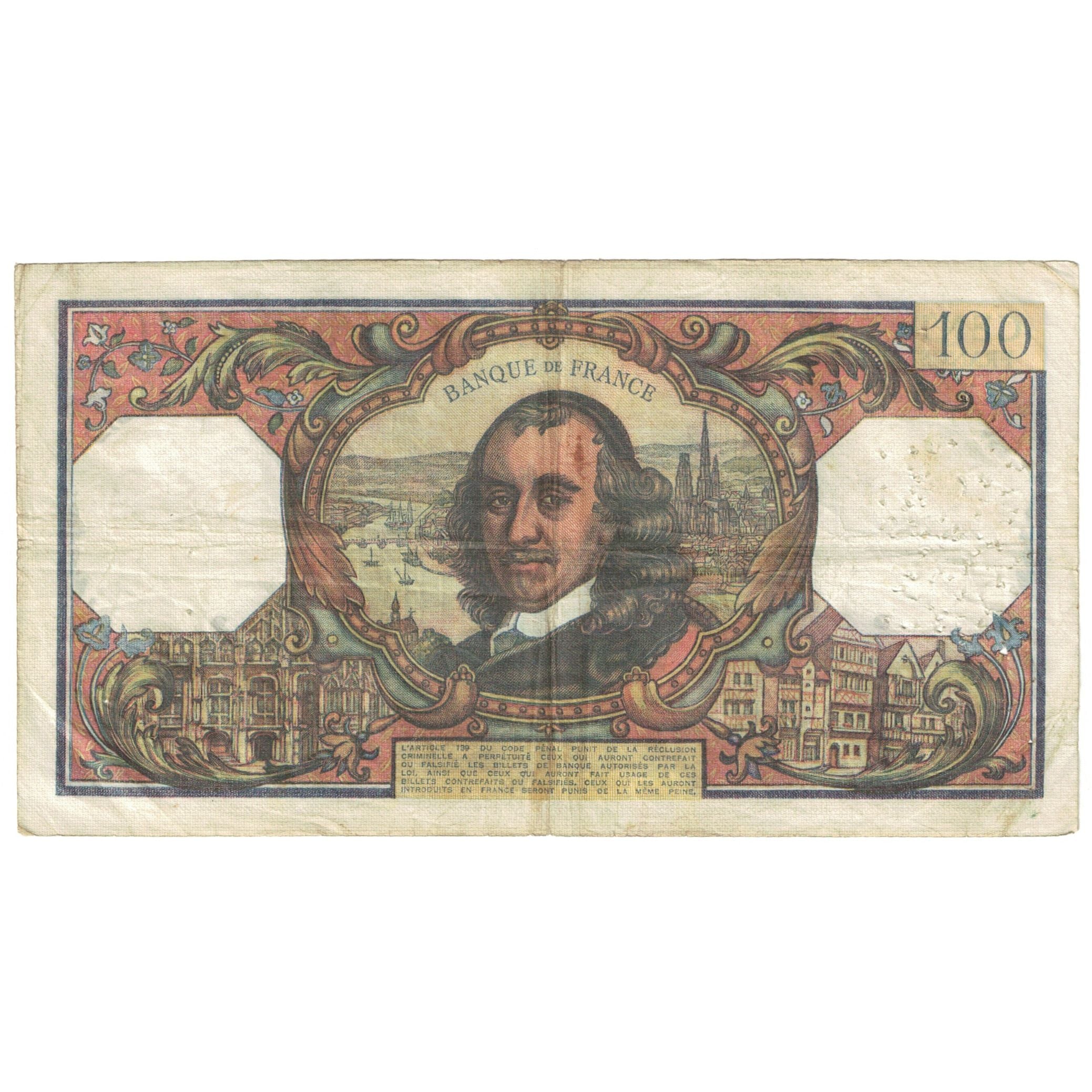 Francja, 100 Francs, 1972, 1972-05-04, VG(8-10), Fayette:65.39, KM:149d