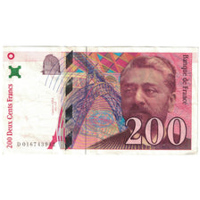 France, 200 Francs, 1996, VF(20-25), Fayette:75.2, KM:159a