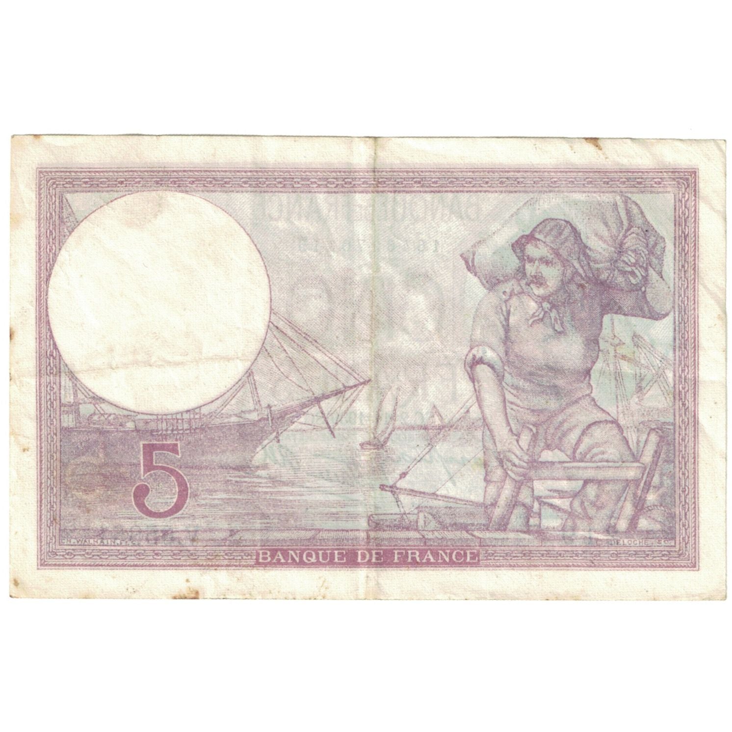 France, 5 Francs, 1939, 1939-11-02, EF(40-45), Fayette:4.14, KM:83