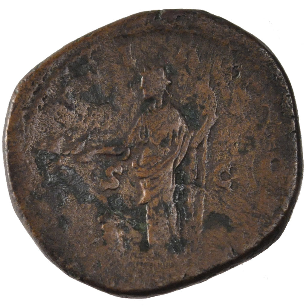 Marcus Aurelius, Sestertius, Roma, MB+, Rame, Cohen:550