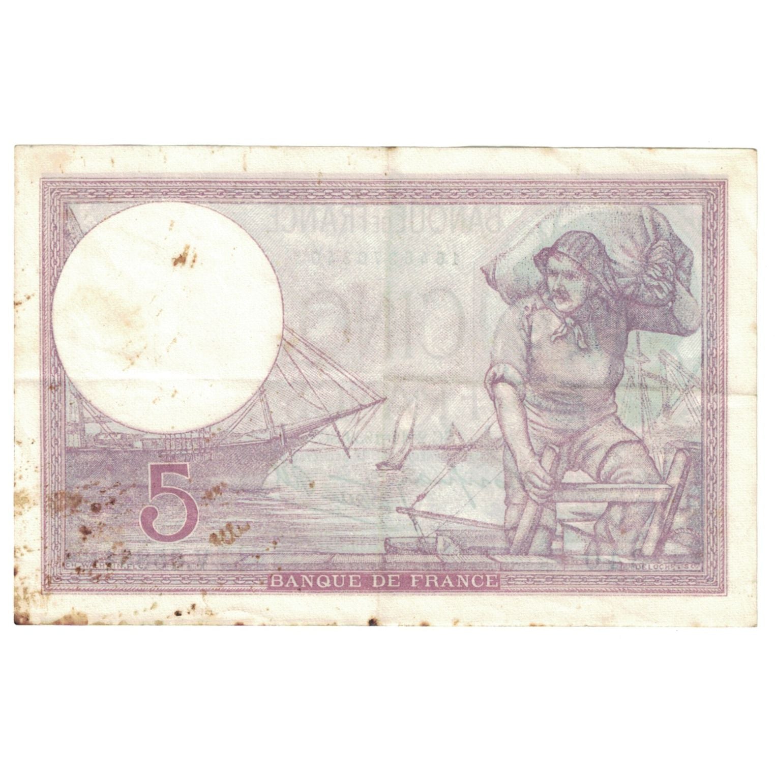 Francja, 5 Francs, 1939, 1939-11-02, VG(8-10), Fayette:4.14, KM:83