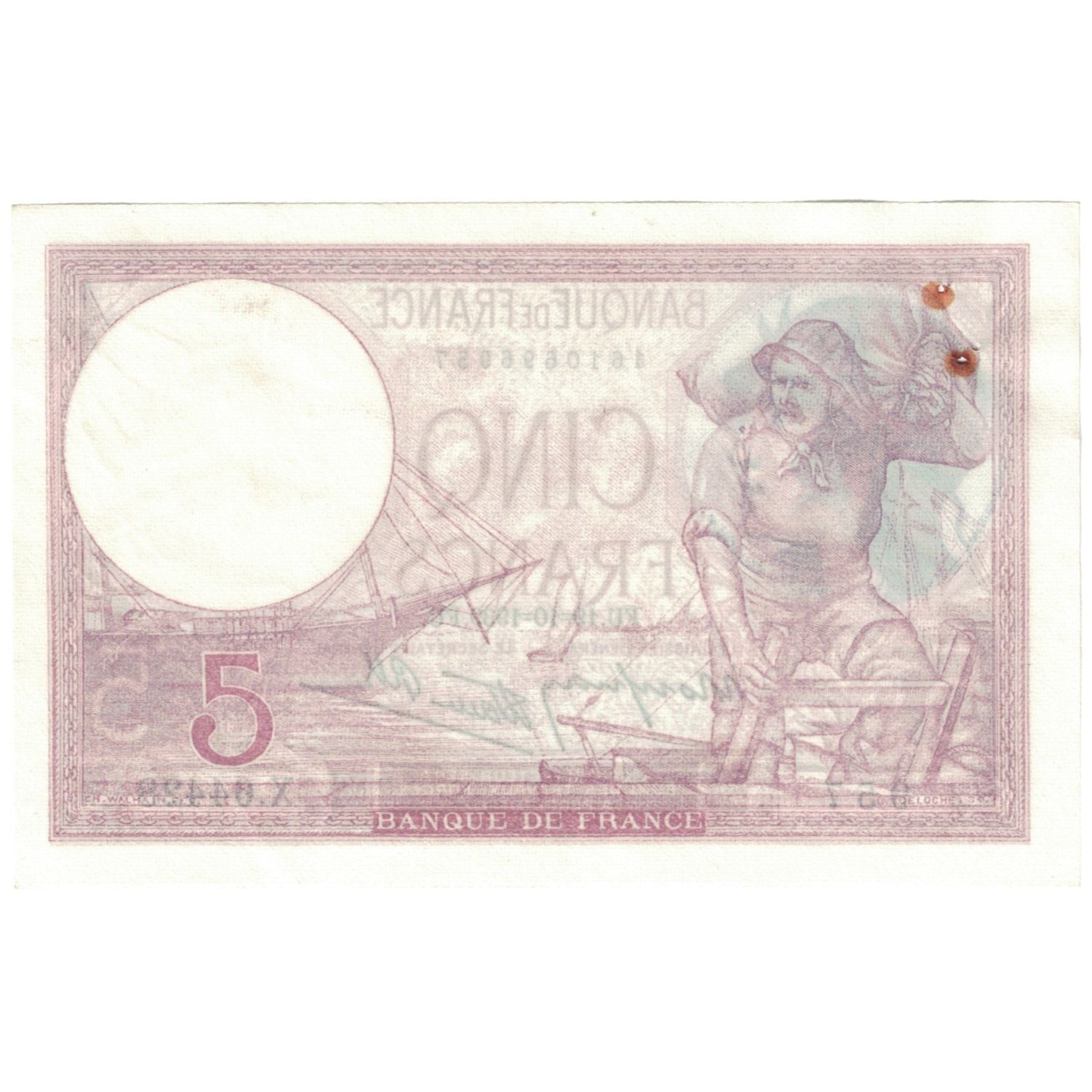 França, 5 Francs, 1939, 1939-10-19, AU(55-58), Fayette:4.12, KM:83