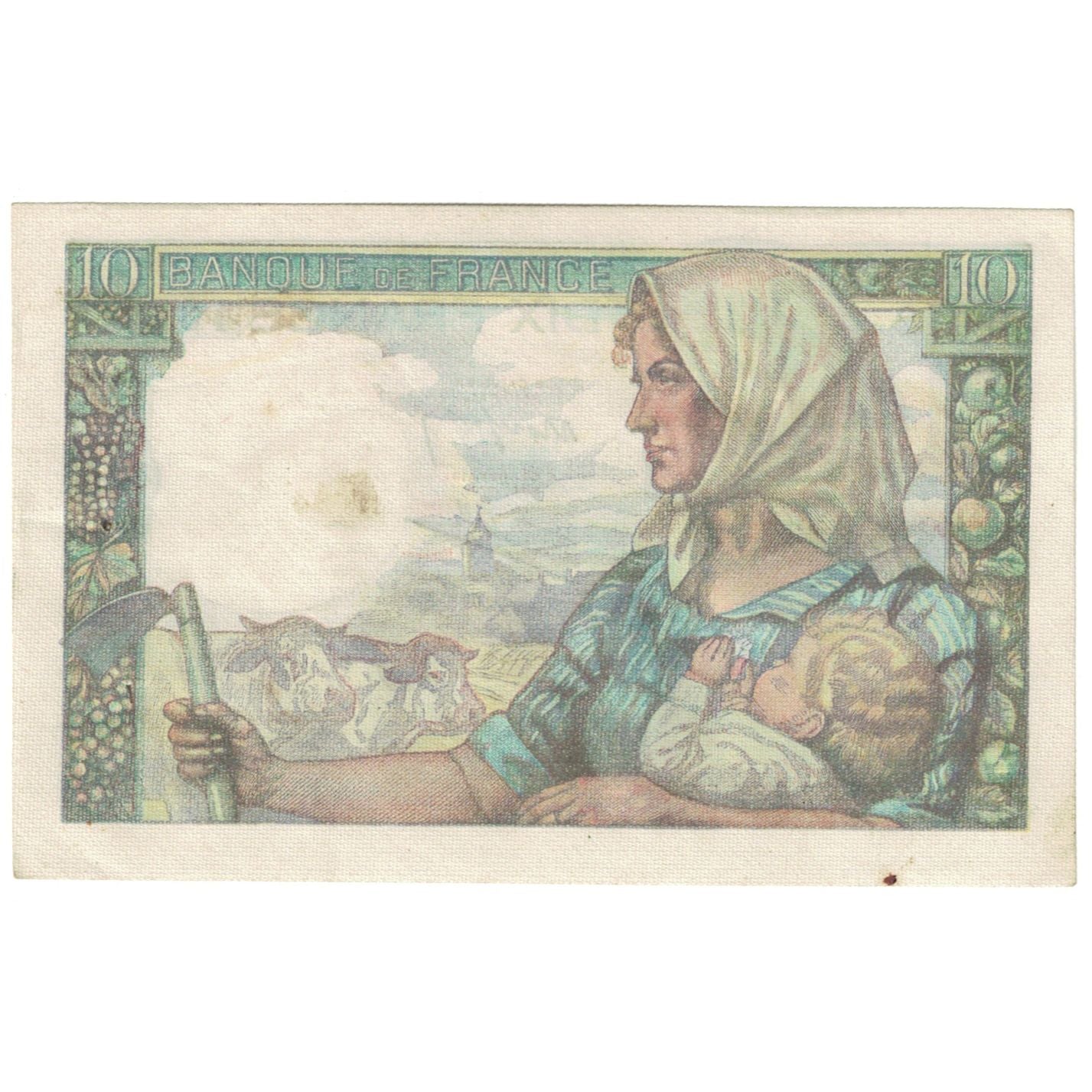 France, 10 Francs, 1946, 1946-09-26, UNC(63), Fayette:8.15, KM:99a