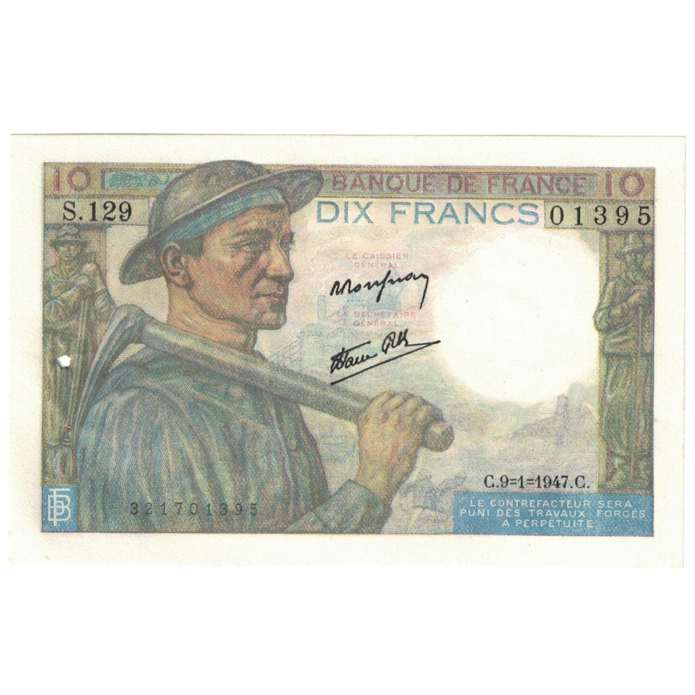 Francia, 10 Francs, 1947, 1947-01-09, EBC, Fayette:8.17, KM:99e