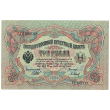 Billete, 3 Rubles, 1905, Rusia, KM:9c, SC+