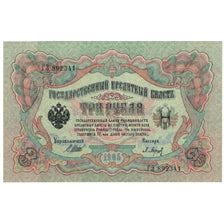 Nota, Rússia, 3 Rubles, 1905, KM:9c, UNC(64)