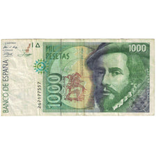 Banconote, Spagna, 1000 Pesetas, 1992, 1992-10-12, KM:163, MB