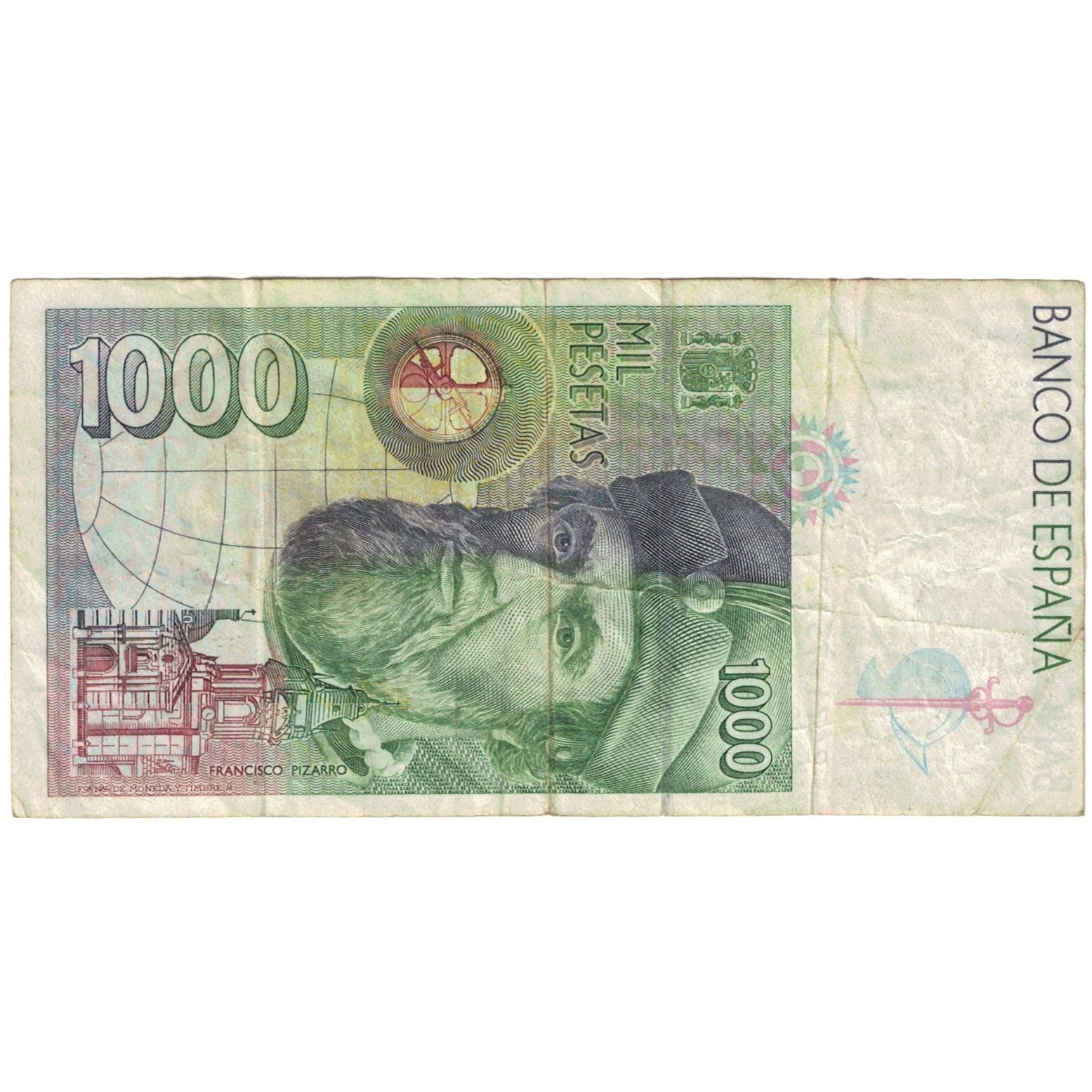 Banknote, Spain, 1000 Pesetas, 1992, 1992-10-12, KM:163, VF(20-25)