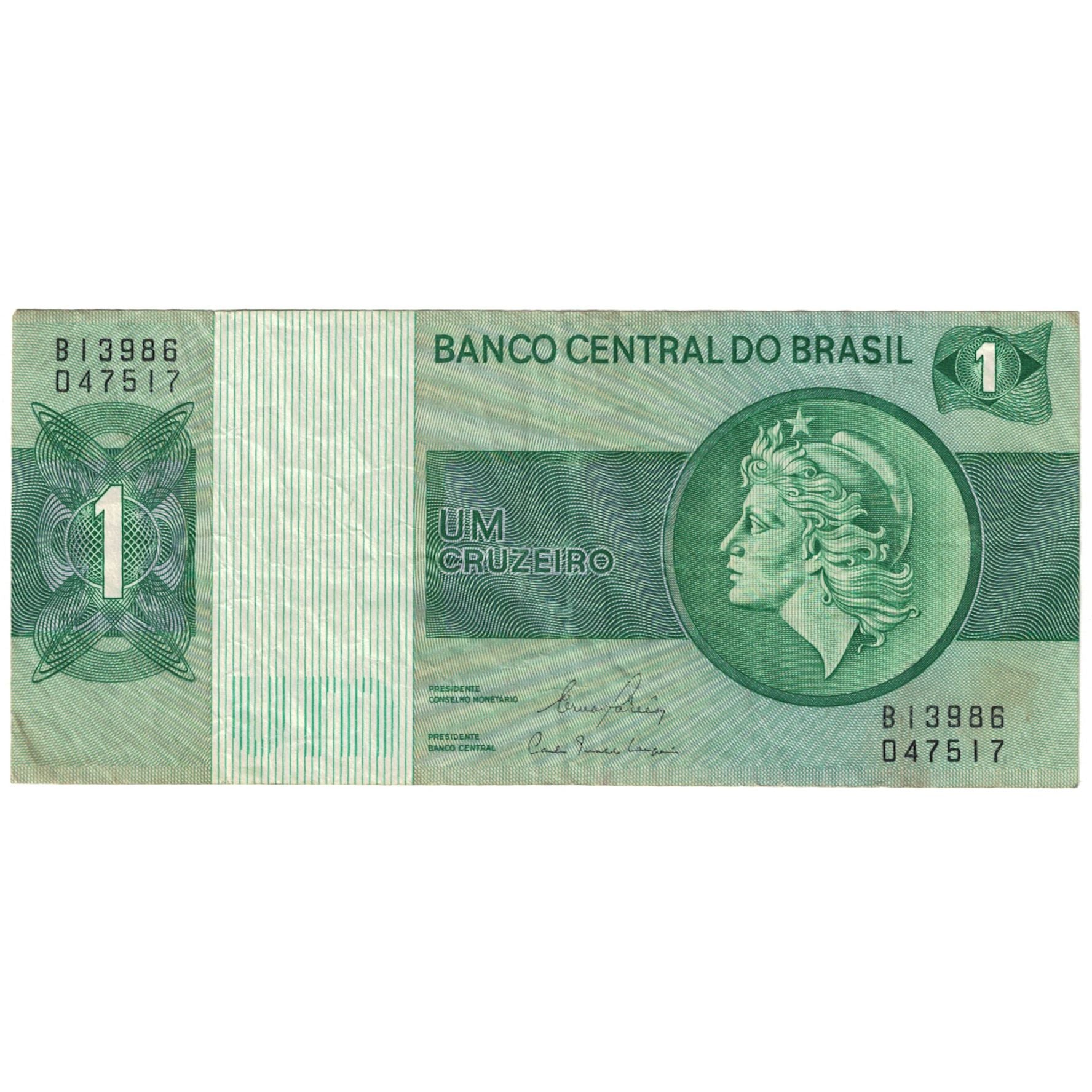 Banconote, Brasile, 1 Cruzeiro, KM:191Ac, MB