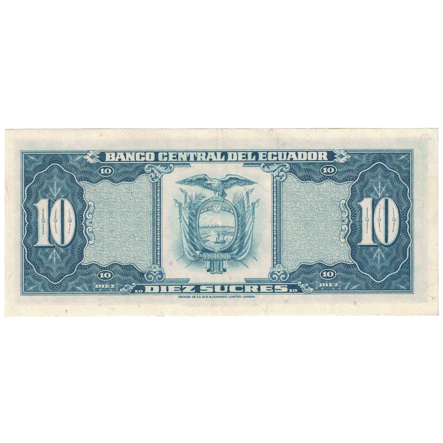 Banknote, Ecuador, 10 Sucres, 1982, 1982-09-30, KM:114b, UNC(65-70)