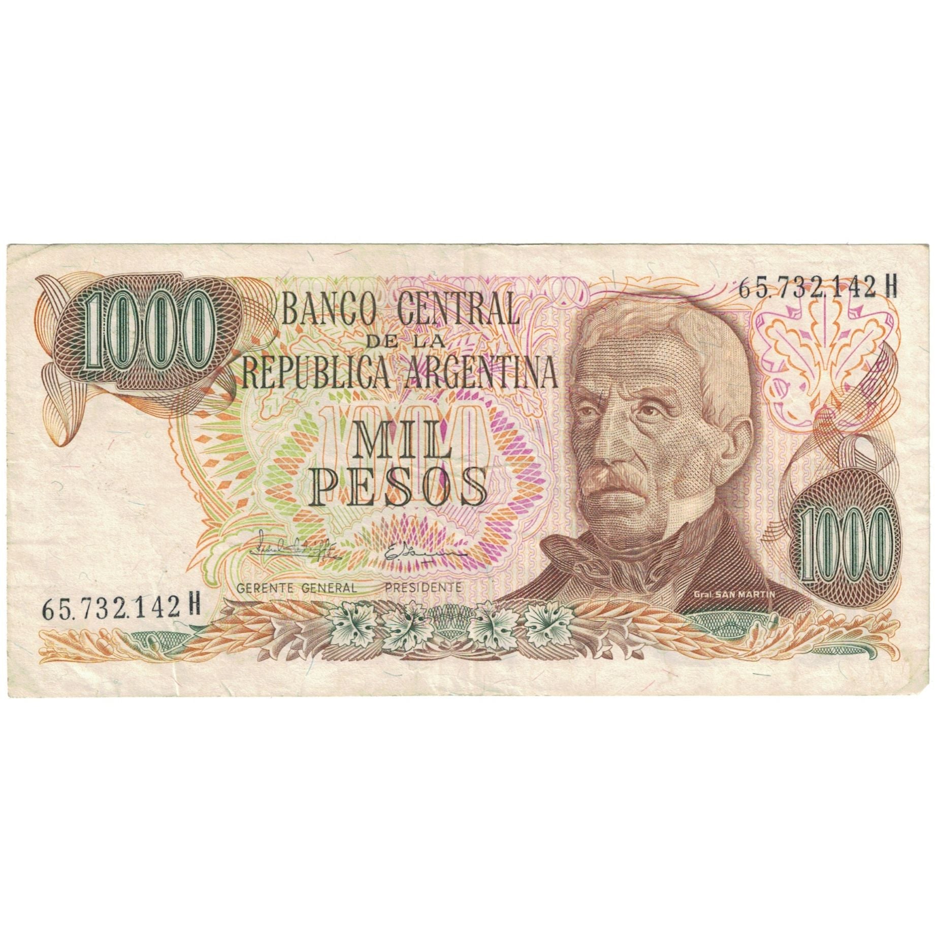 Banknote, Argentina, 1000 Pesos, KM:304c, VF(20-25)