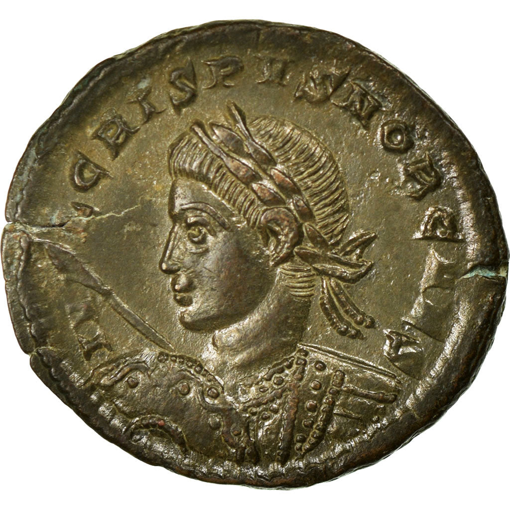 Coin, Crispus, Nummus, Trier, AU(50-53), Copper, Cohen:22