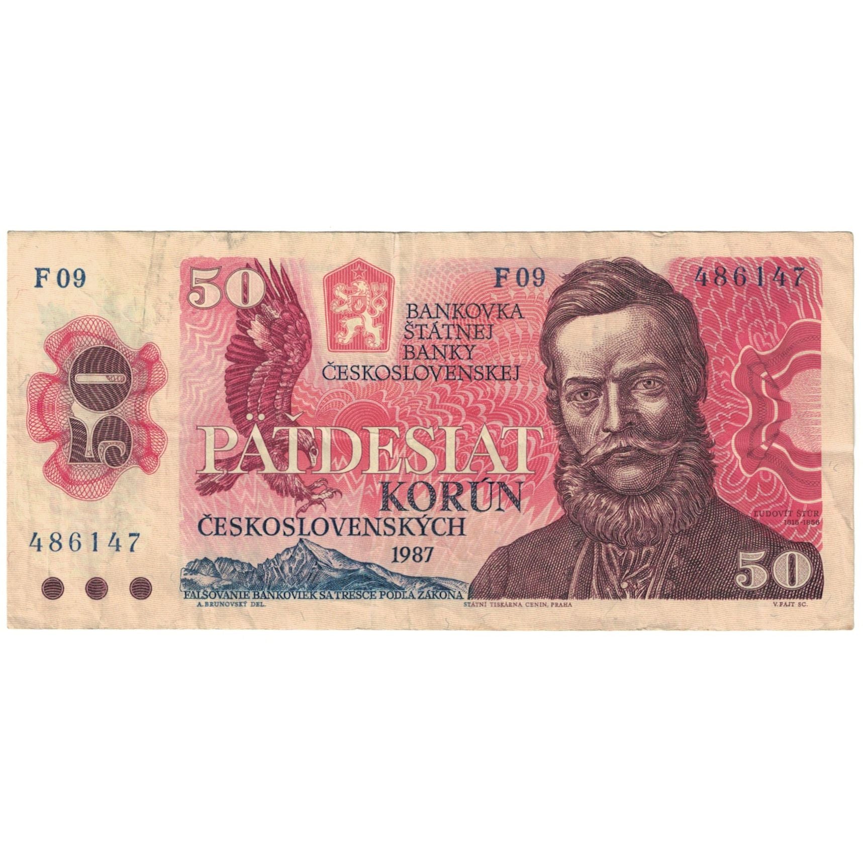 Banknote, Czechoslovakia, 50 Korun, 1987, KM:96a, VF(20-25)