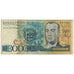 Banknote, Brazil, 100,000 Cruzeiros, KM:205a, VG(8-10)
