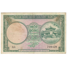 Banknote, South Viet Nam, 1 D<ox>ng, KM:1a, VG(8-10)