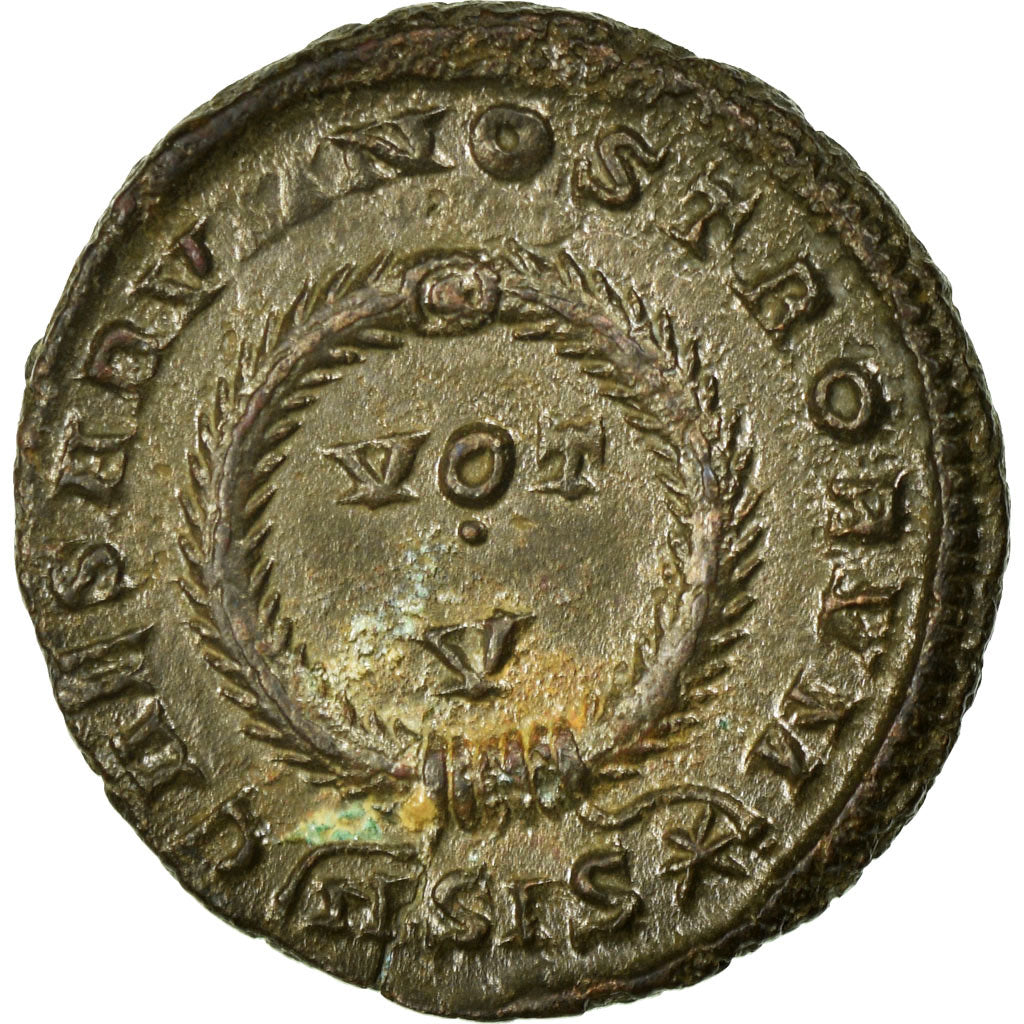 Coin, Crispus, Nummus, Siscia, AU(55-58), Copper, Cohen:34