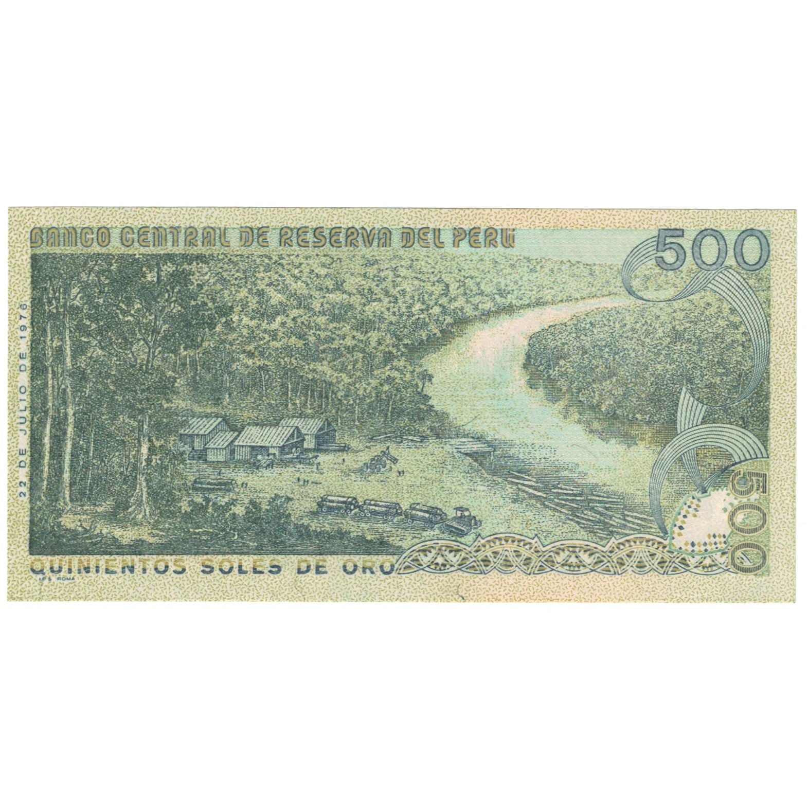 Banknote, Peru, 500 Soles De Oro, 1976, 1976-07-22, KM:115, UNC(65-70)