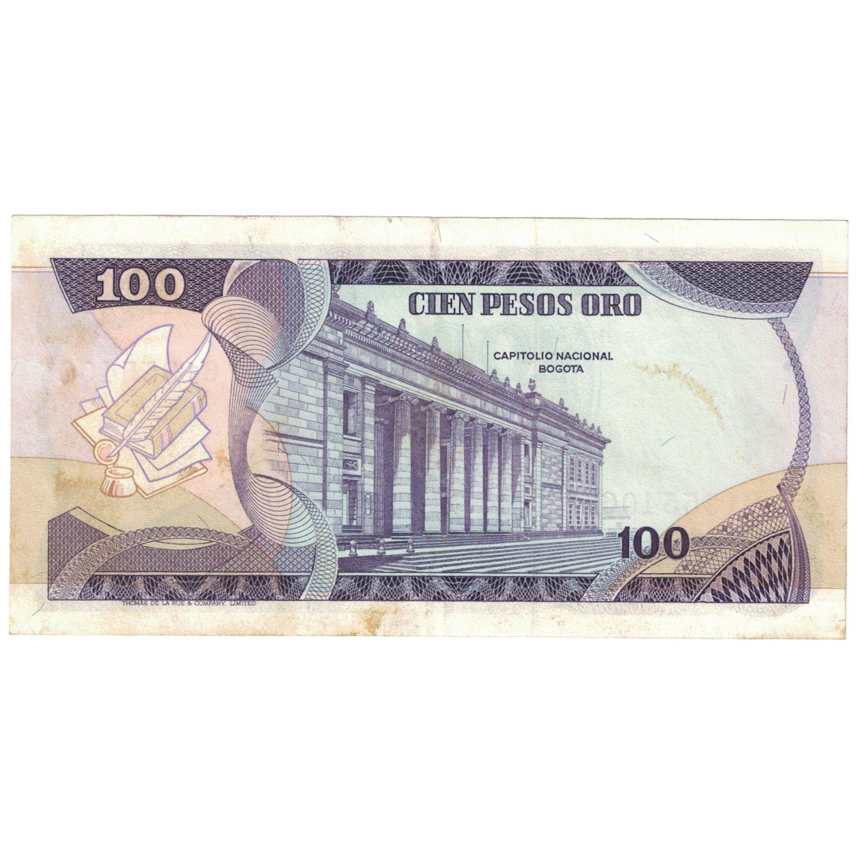 Billet, Colombie, 100 Pesos Oro, 1980, 1980-01-01, KM:418b, TTB