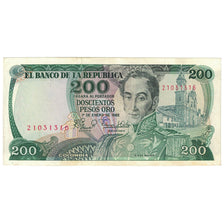 Banknote, Colombia, 200 Pesos Oro, 1982, 1982-01-01, KM:427, VF(20-25)