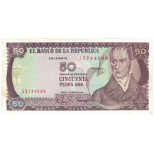 Banknote, Colombia, 50 Pesos Oro, 1981, 1981-01-01, KM:422a, AU(55-58)