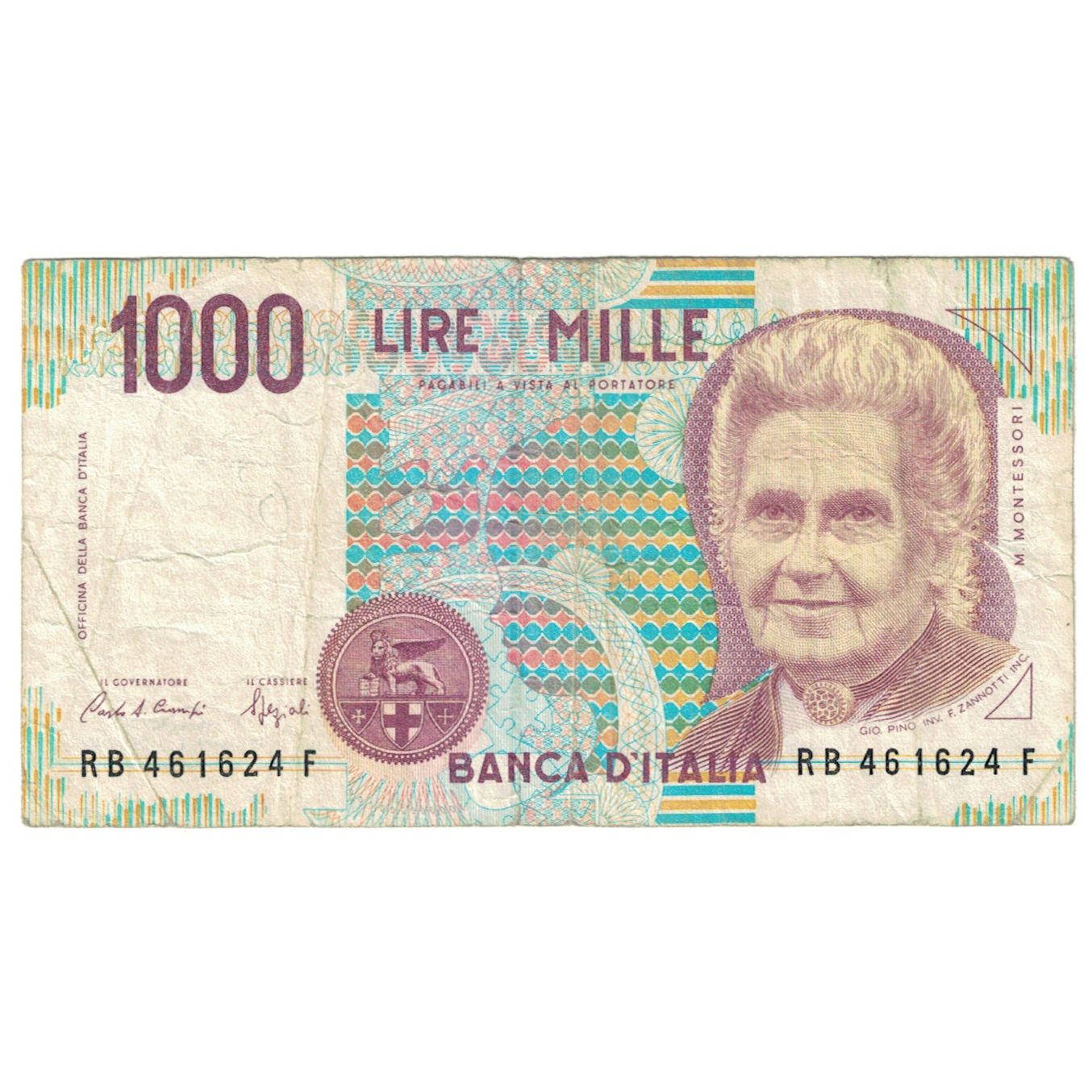 Biljet, Italië, 1000 Lire, 1990, 1990-10-03, KM:114a, B