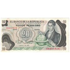 Banknote, Colombia, 20 Pesos Oro, 1982, 1982-01-01, KM:409d, AU(55-58)