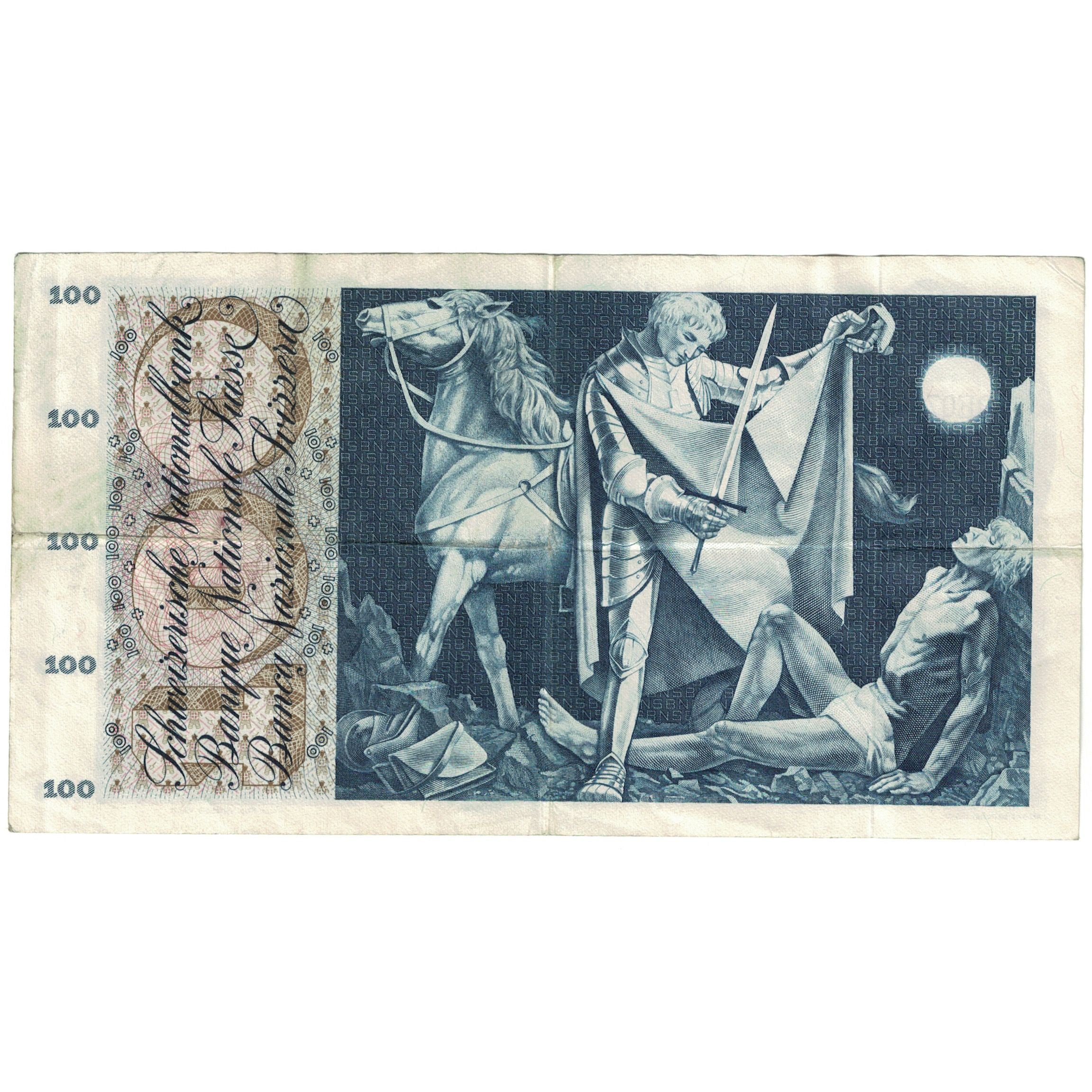 Billet, Suisse, 100 Franken, 1970, 1970-01-05, KM:49i, TB
