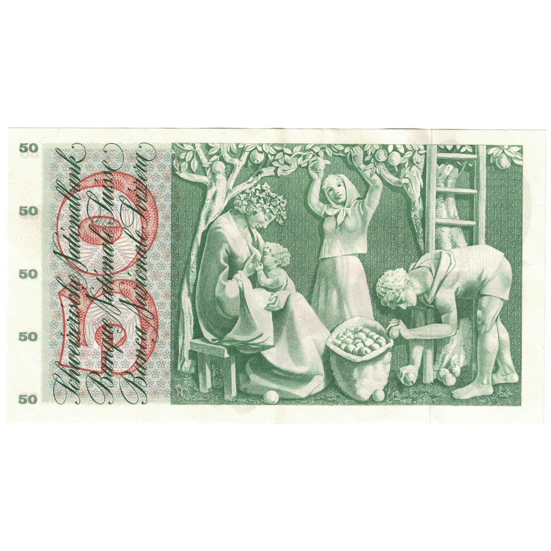 Banknote, Switzerland, 50 Franken, 1973, 1973-03-07, KM:48m, EF(40-45)