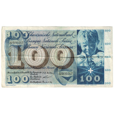 Banknote, Switzerland, 100 Franken, 1958, 1958-12-18, KM:49c, VF(20-25)