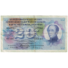 Banknote, Switzerland, 20 Franken, 1967, 1967-01-01, KM:46o, VG(8-10)