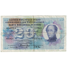 Banknote, Switzerland, 20 Franken, 1967, 1967-06-30, KM:46o, VG(8-10)