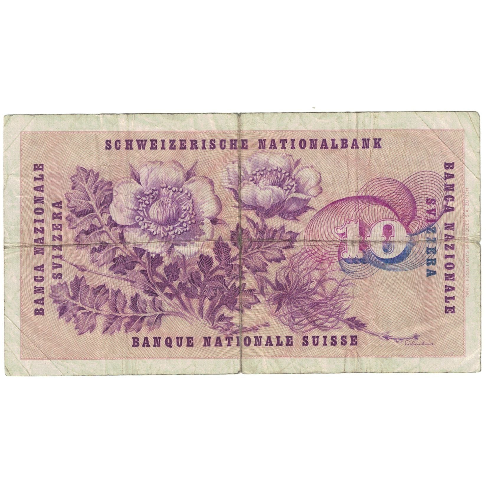 Banknote, Switzerland, 10 Franken, 1961, 1961-08-26, KM:45g, VG(8-10)