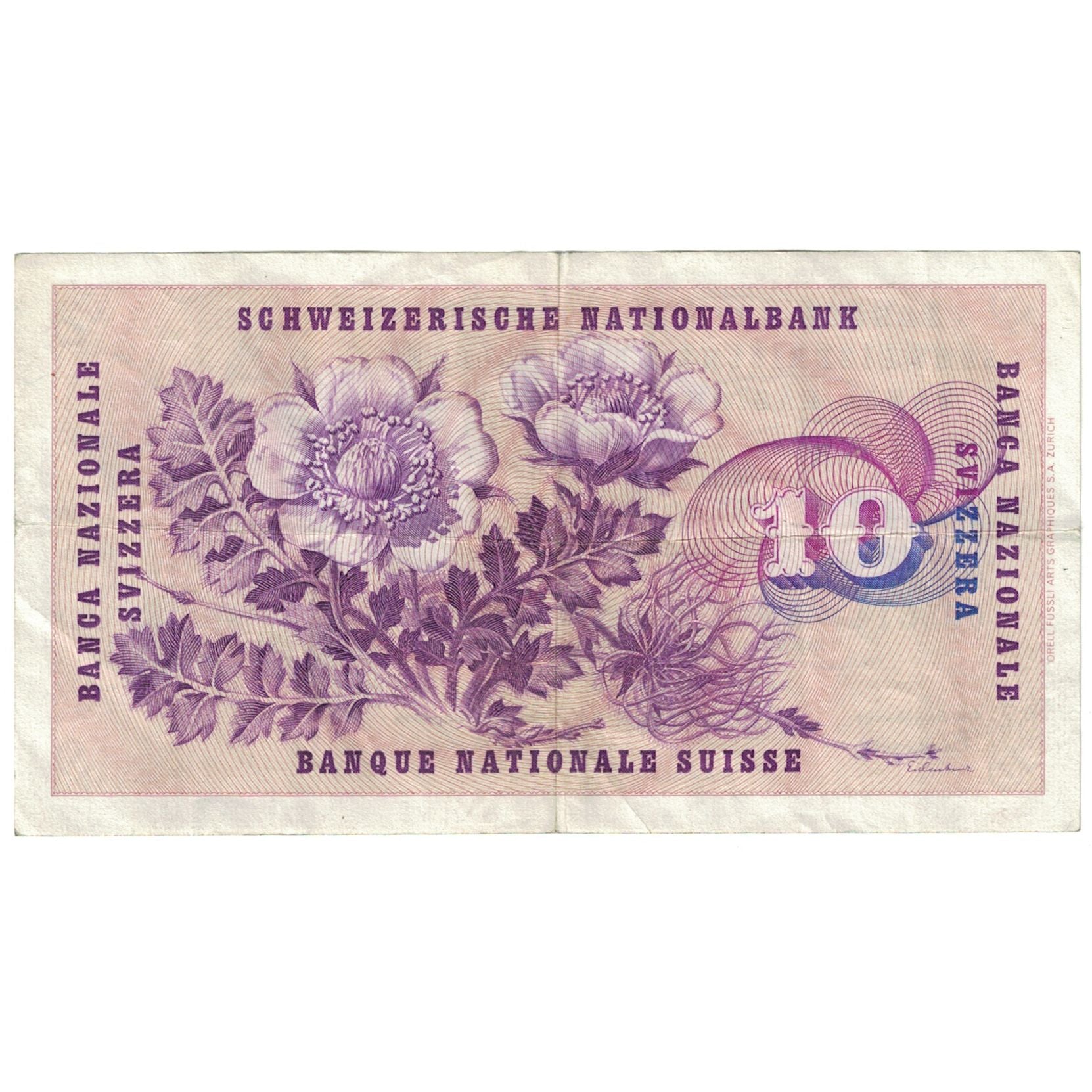 Billet, Suisse, 10 Franken, 1964, 1964-04-02, KM:45i, TB