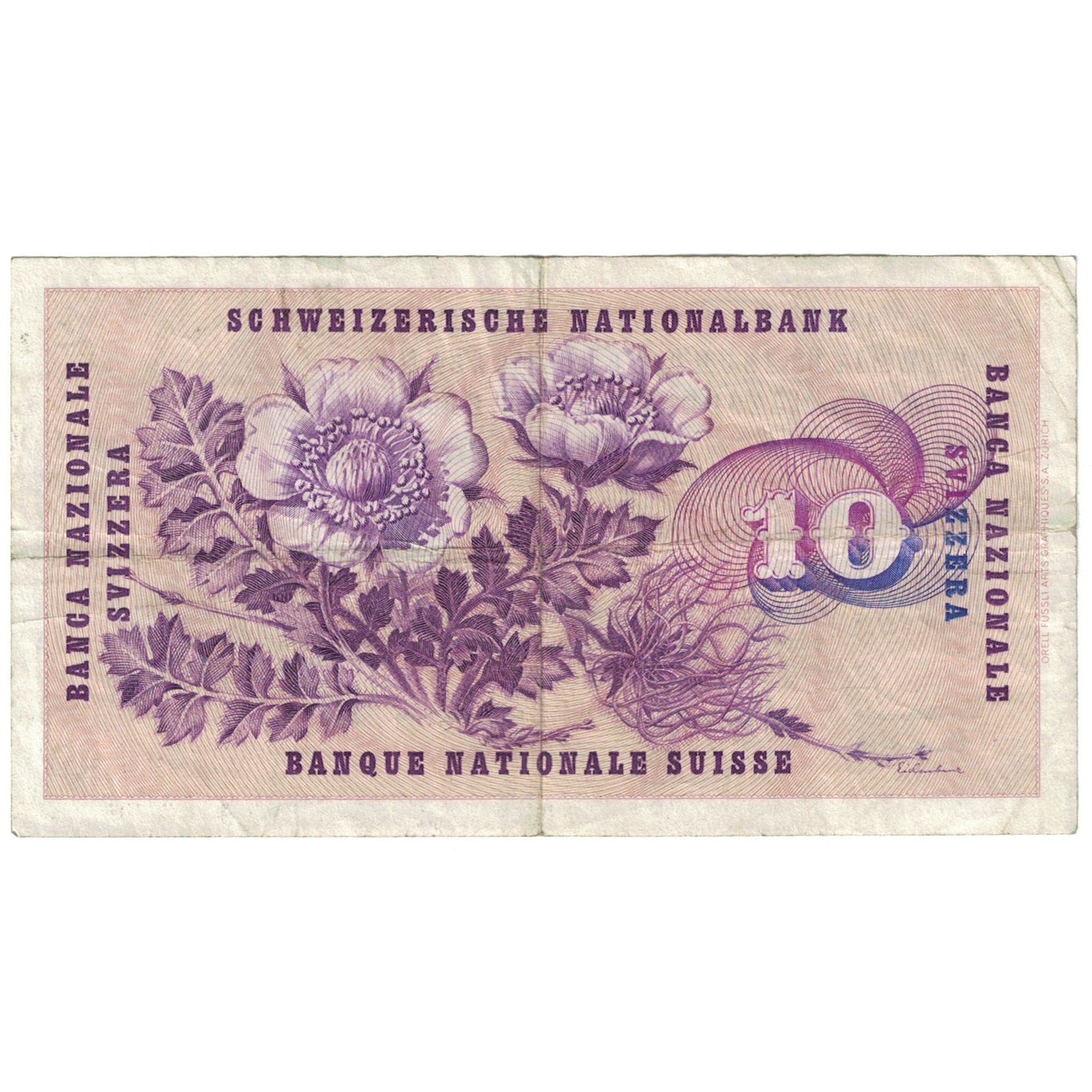 Billet, Suisse, 10 Franken, 1964, 1964-04-02, KM:45i, B