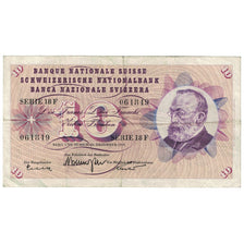 Banknote, Switzerland, 10 Franken, 1960, 1960-12-22, KM:45f, VF(20-25)