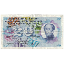 Banknote, Switzerland, 20 Franken, 1963, 1963-03-28, KM:46j, VG(8-10)