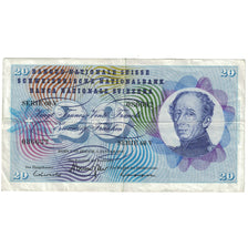 Geldschein, Schweiz, 20 Franken, 1970, 1970-01-05, KM:46r, S