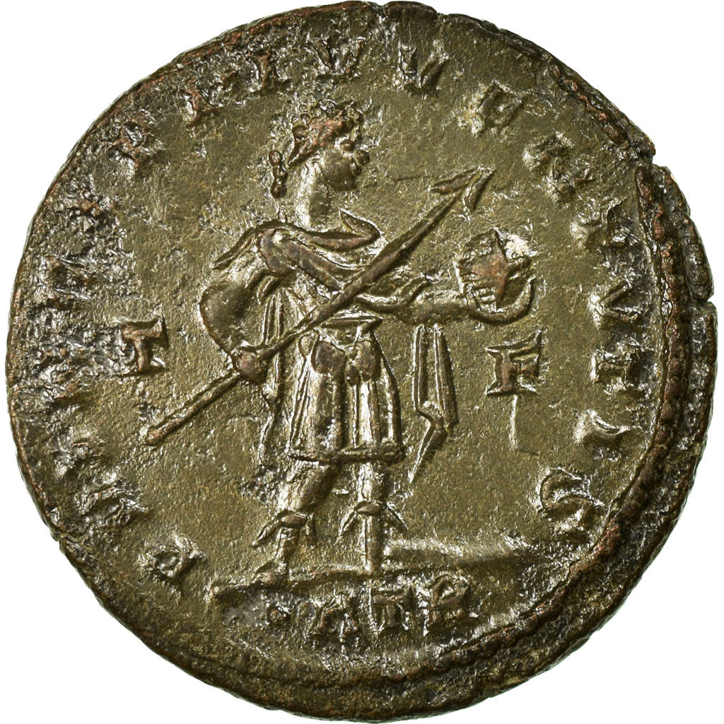 Coin, Crispus, Nummus, Trier, AU(50-53), Copper, Cohen:91