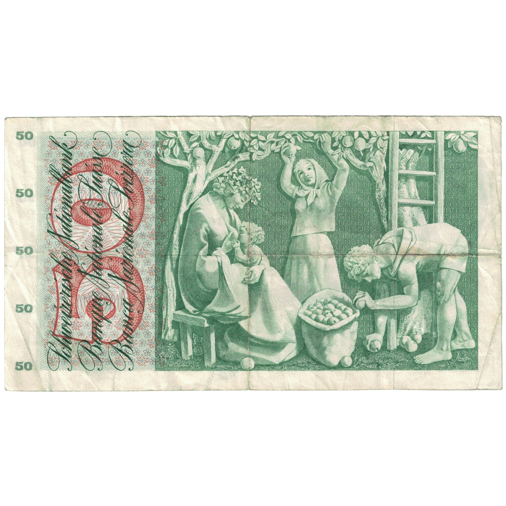 Banknote, Switzerland, 50 Franken, 1961, 1961-05-04, KM:48b, VF(20-25)