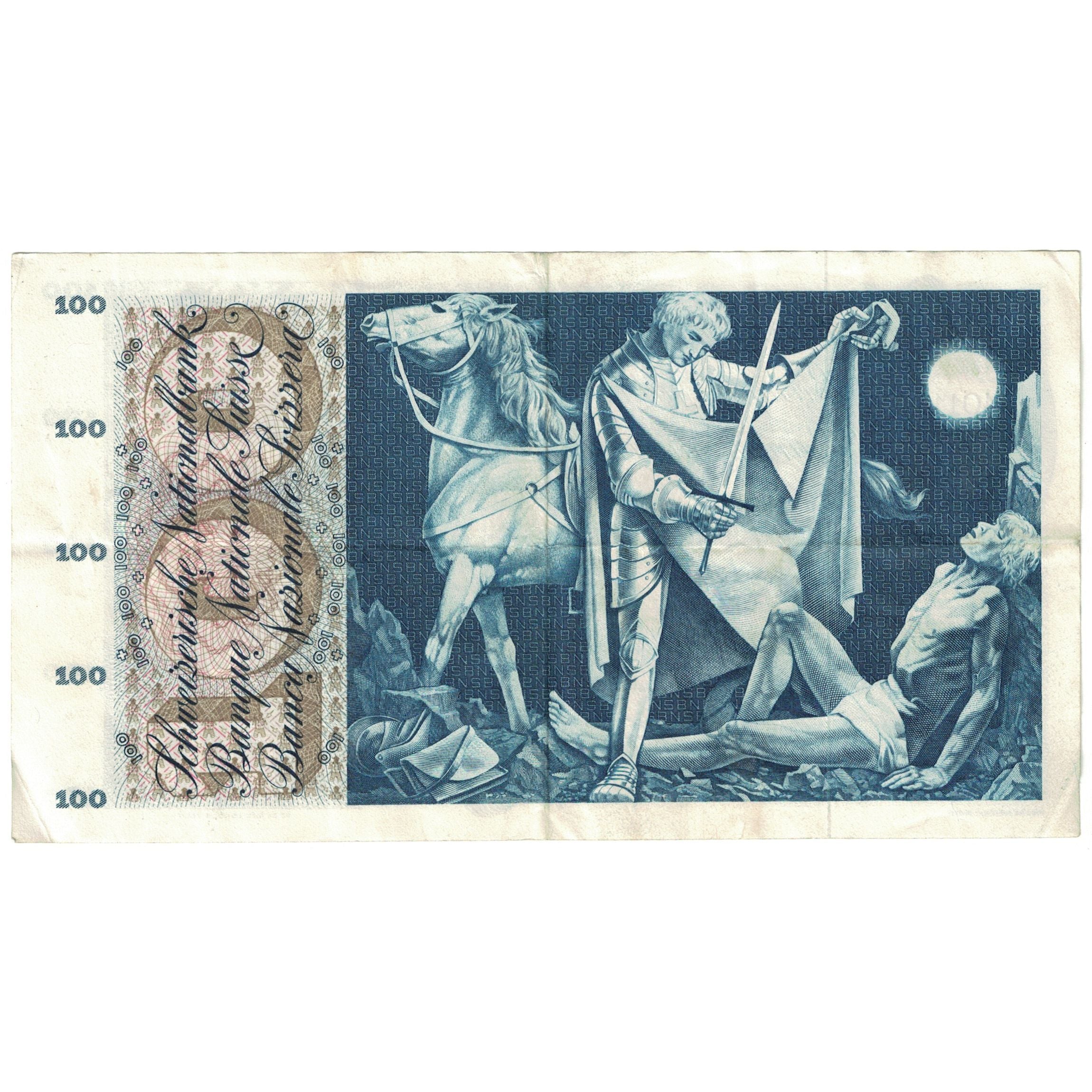 Banknote, Switzerland, 100 Franken, 1964, 1964-04-02, KM:49f, EF(40-45)