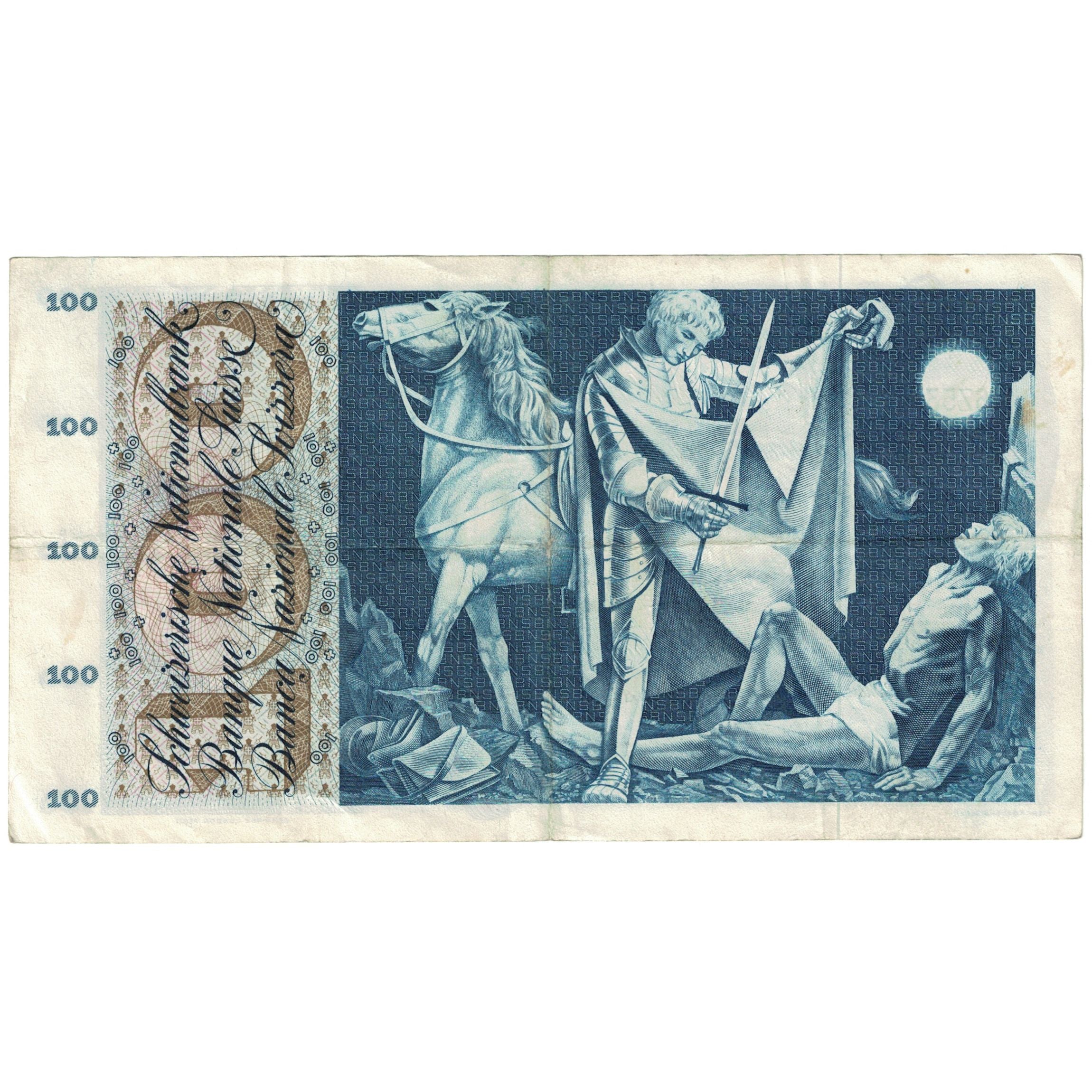 Banknote, Switzerland, 100 Franken, 1963, 1963-03-28, KM:49e, EF(40-45)