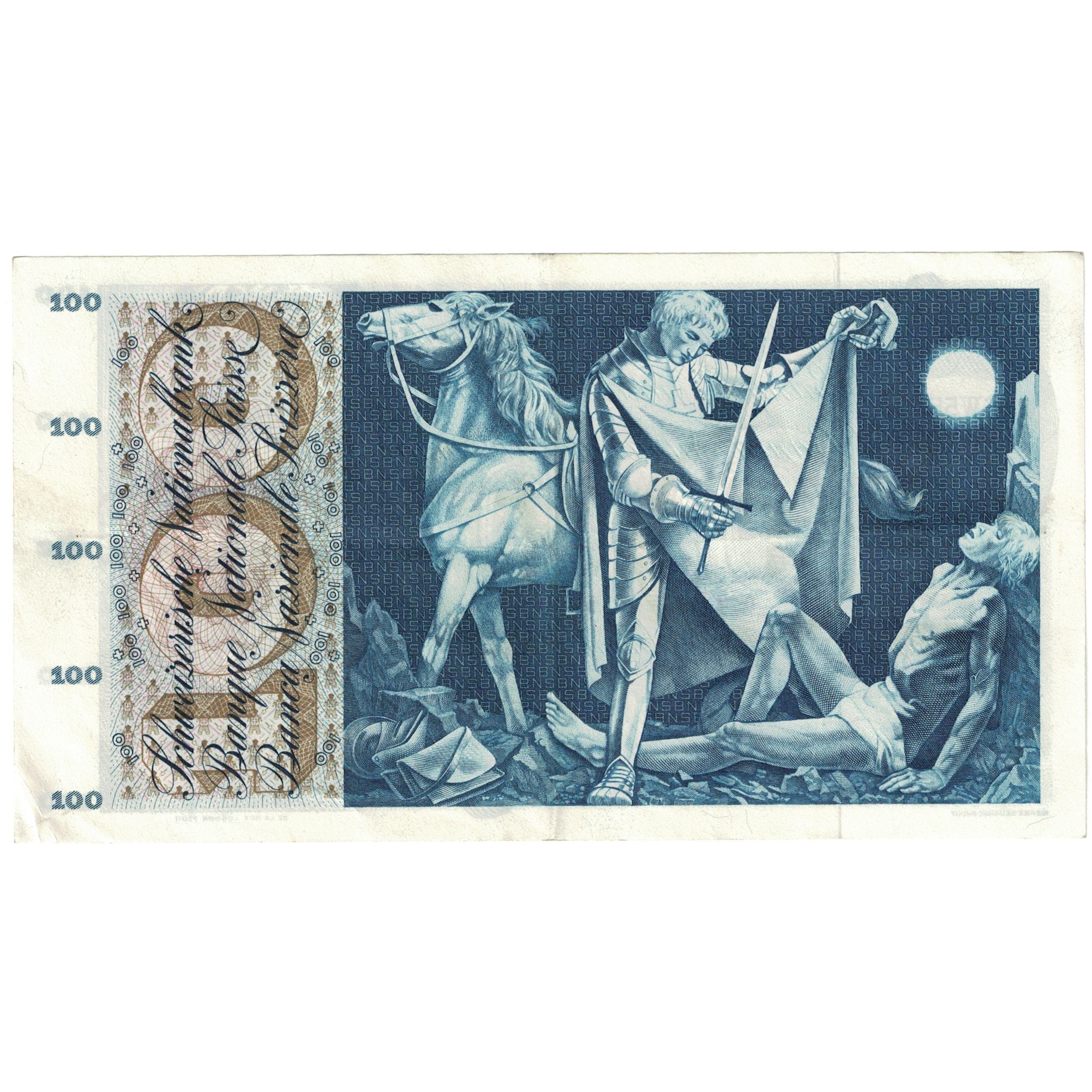Banknote, Switzerland, 100 Franken, 1963, 1963-03-28, KM:49e, AU(50-53)