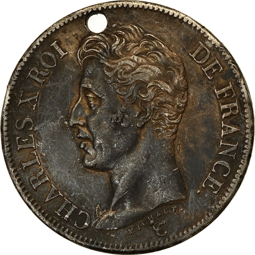 Coin, France, Charles X, 5 Francs, 1826, Paris, EF(40-45), Silver, KM:720.1