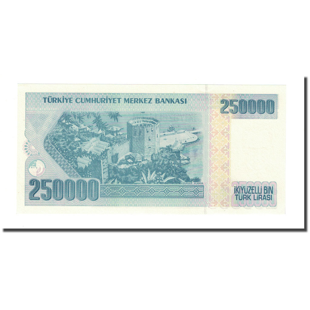 Banknote, Turkey, 250,000 Lira, L.1970, 1970-10-14, KM:207, UNC(65-70)