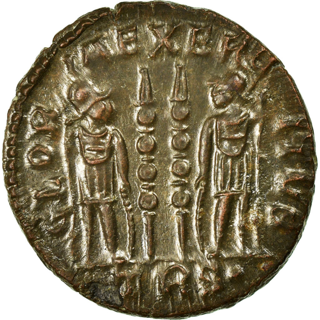 Coin, Constantine II, Nummus, Trier, AU(50-53), Copper, Cohen:122