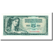 Banknote, Yugoslavia, 5 Dinara, 1968, KM:77b, UNC(65-70)