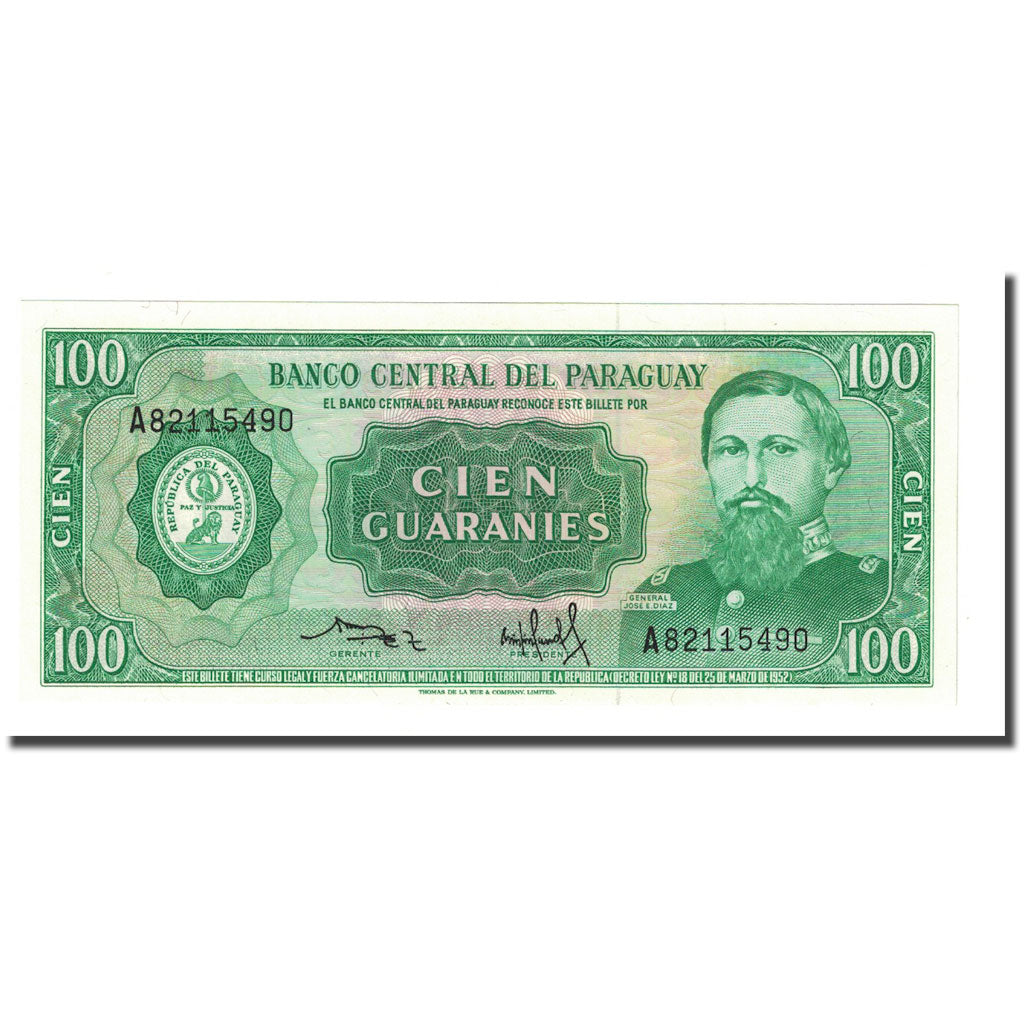 Billet, Paraguay, 100 Guaranies, KM:205, NEUF