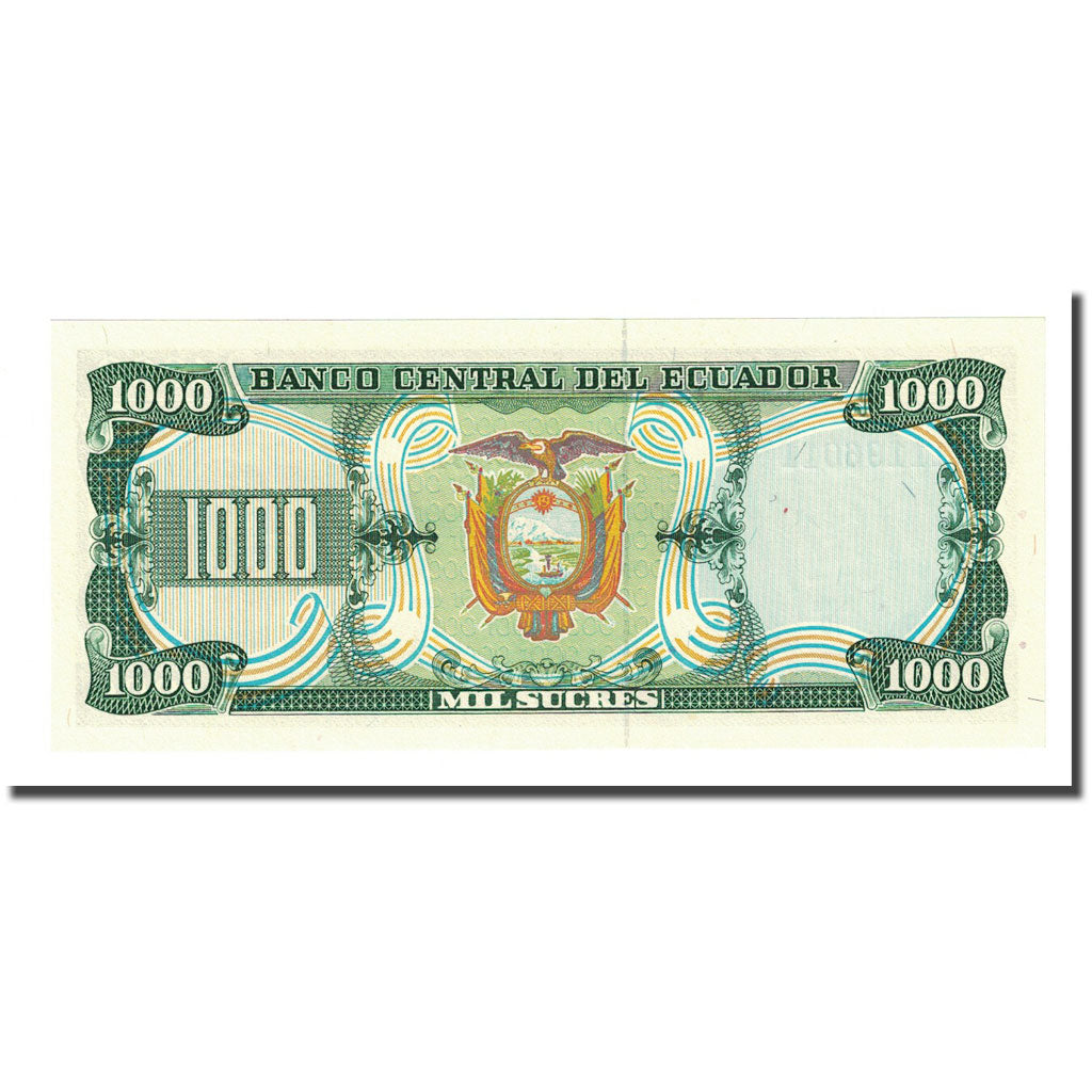 Banknote, Ecuador, 1000 Sucres, 1986, 1986-04-29, KM:125a, UNC(65-70)