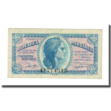 Banknote, Spain, 50 Centimos, 1937, 1937, KM:93, AU(55-58)
